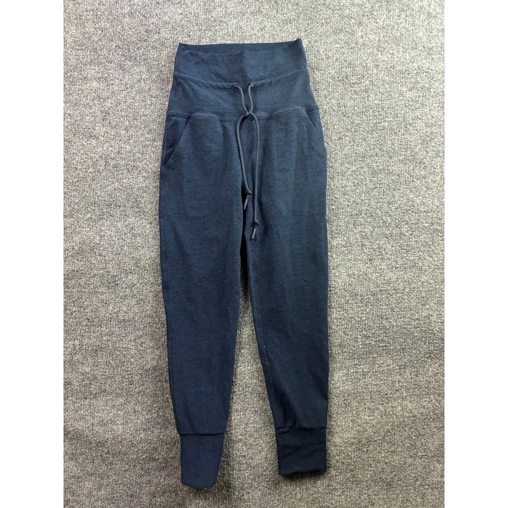 Beyond Yoga Joggers Women XS Navy Blue High Waisted Drawstring Pocket Activewear